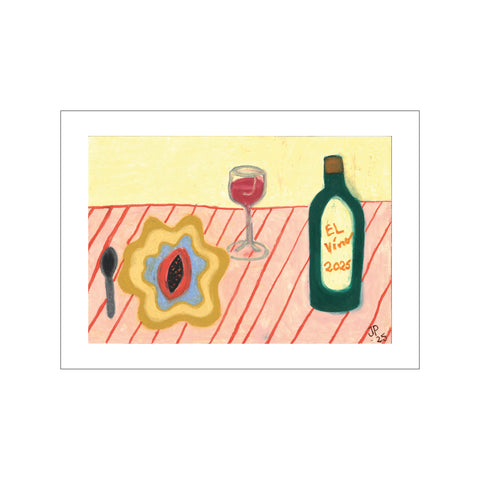 Dinner for one — Art print by Jennie Petersen from Poster & Frame