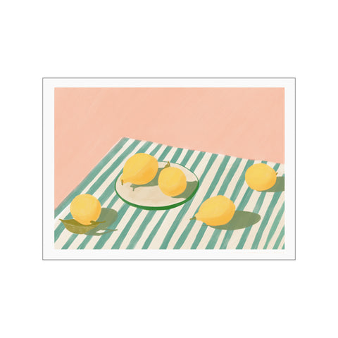 Lemons and stripes — Art print by Jenny Liz Rome from Poster & Frame