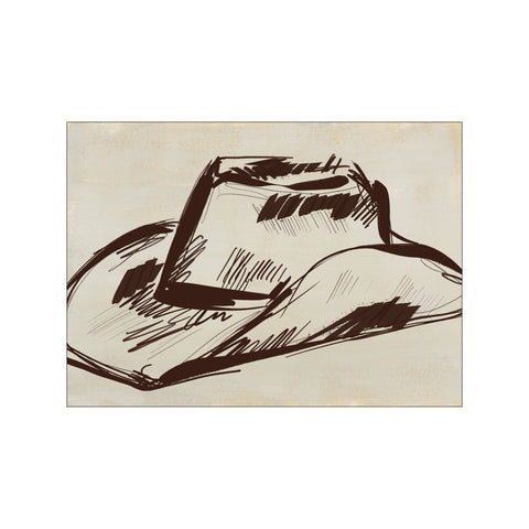 Western Wilds Cowboy Hat — Art print by Jetty Home from Poster & Frame
