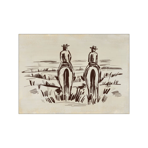 Western Wilds Horse Ride — Art print by Jetty Home from Poster & Frame