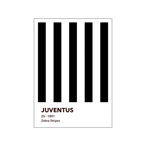 JUVENTUS - ZEBRA STRIPES — Art print by Olé Olé from Poster & Frame