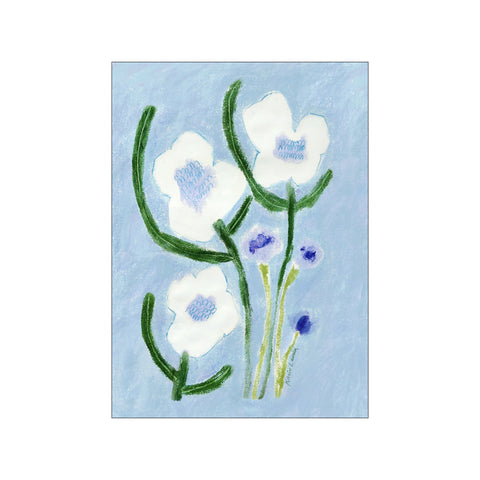 Hello White Flowers — Art print by Karin Lauria from Poster & Frame