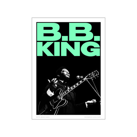 B.B. King - Aquamarine — Art print by Kristian Højland from Poster & Frame