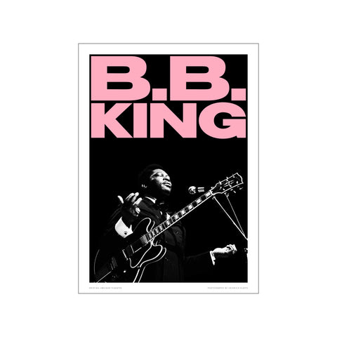 B.B. King - Flamingo — Art print by Kristian Højland from Poster & Frame