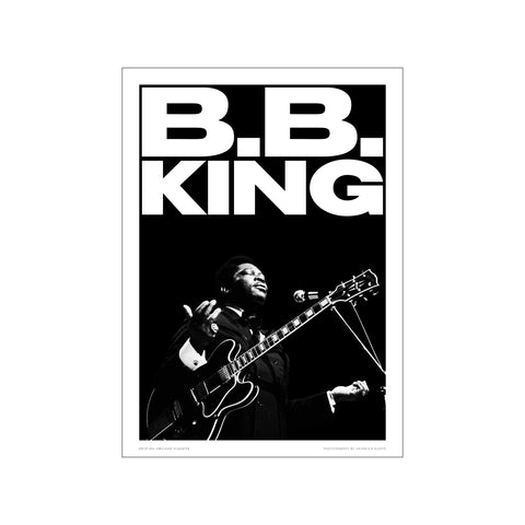 B.B. King - Moon — Art print by Kristian Højland from Poster & Frame