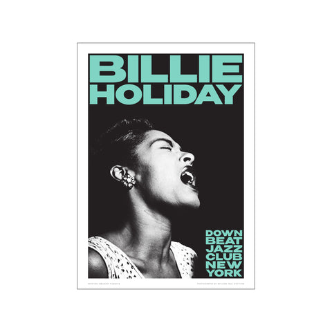 Billie Holiday - Aquamarine — Art print by Kristian Højland from Poster & Frame