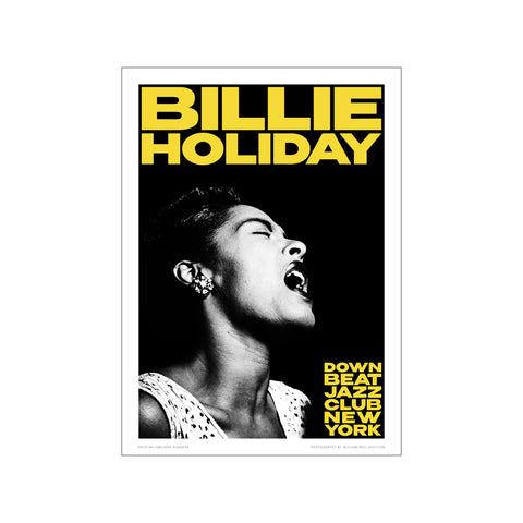 Billie Holiday- Canary — Art print by Kristian Højland from Poster & Frame