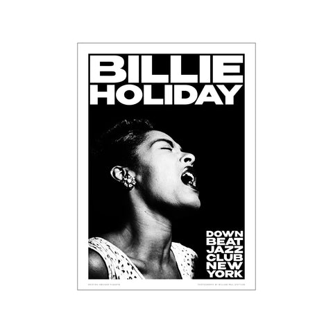 Billie Holiday- Moon — Art print by Kristian Højland from Poster & Frame