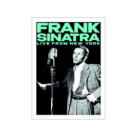 Frank Sinatra - Aquamarine — Art print by Kristian Højland from Poster & Frame