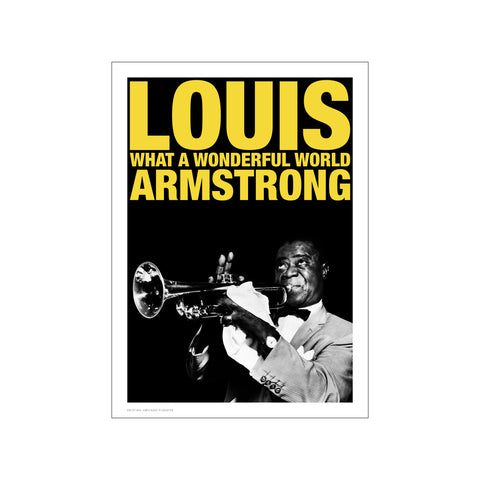 Louis Armstrong - Canary — Art print by Kristian Højland from Poster & Frame