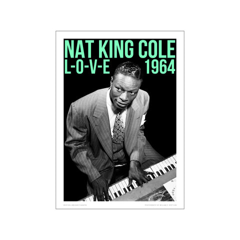 Nat King Cole - Aquamarine — Art print by Kristian Højland from Poster & Frame