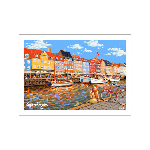 Nyhavn with Mermaid and a Bike