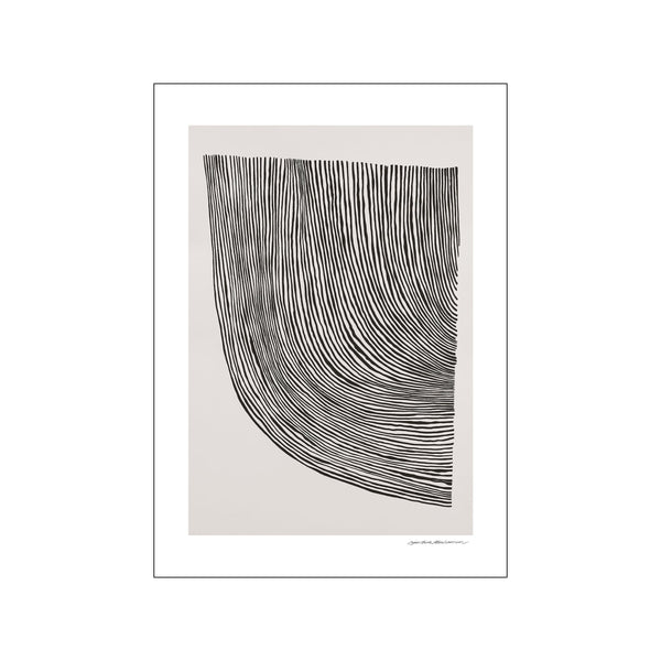 Curves Black — Art print by The Poster Club x Leise Dich Abrahamsen from Poster & Frame