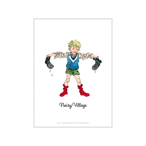 Wet Boots - Noisy Village — Art print by Astrid Lindgren from Poster & Frame