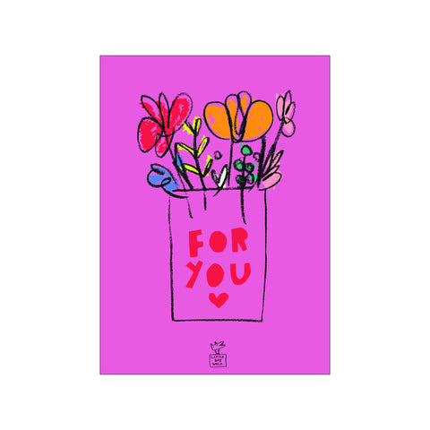 FOR YOU — Art print by Little Bad Wolf from Poster & Frame