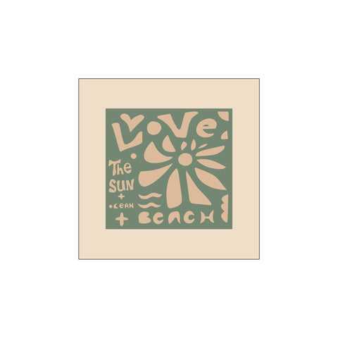 Love the sun — Art print by Renske Herder from Poster & Frame