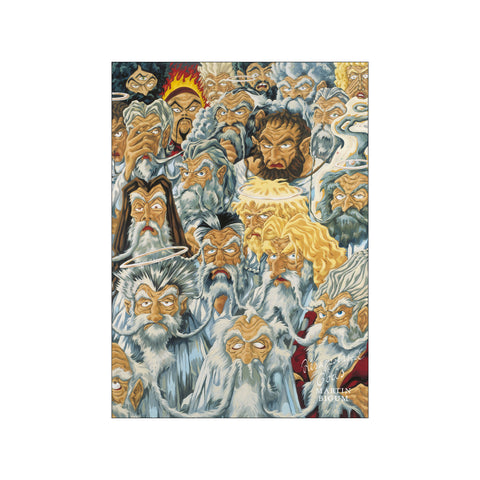 Disappointed Gods — Art print by Martin Bigum from Poster & Frame