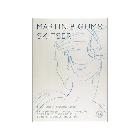 Sketch Poster - Back Turned — Art print by Martin Bigum from Poster & Frame