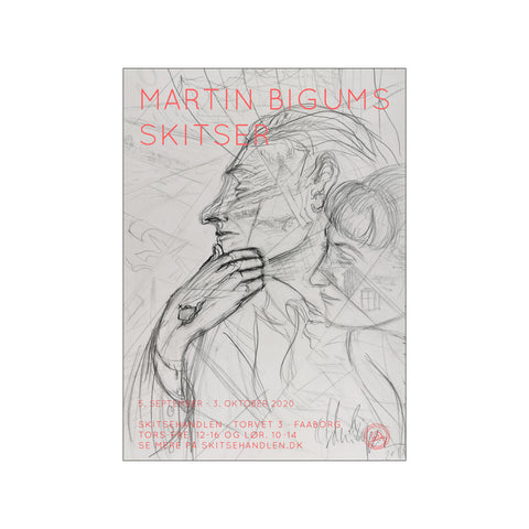 Sketch Poster - Red — Art print by Martin Bigum from Poster & Frame