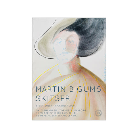 Sketch Poster - With Hat — Art print by Martin Bigum from Poster & Frame