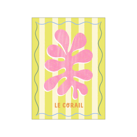 Le Corail Lemon/Cream — Art print by Melissa Donne from Poster & Frame