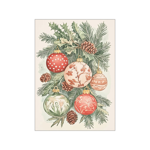 Christmas Ornaments I — Art print by Melloi Art Prints from Poster & Frame