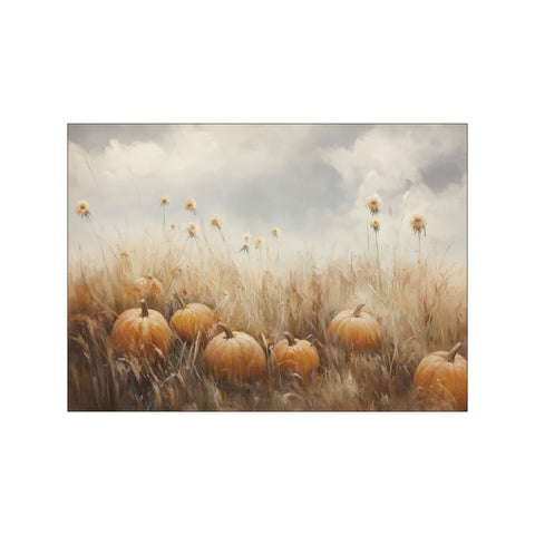 Serene Autumn Pumpkin Patch