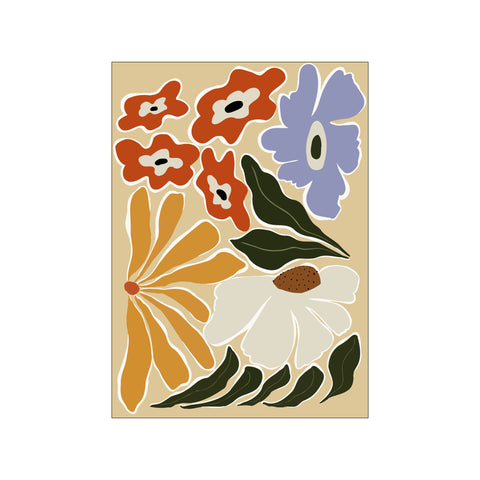 Mid Century Garden — Art print by Miho Art Studio from Poster & Frame