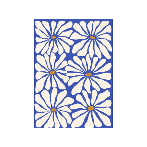 Sunny Floral Blue — Art print by Miho Art Studio from Poster & Frame