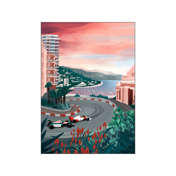 Monaco Circuit — Art print by Goed Blauw from Poster & Frame