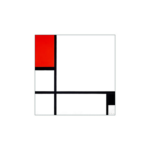 Mondrian "Composition No 1 with Red and Black"