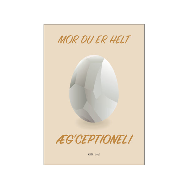 Du er æg'ceptionel — Art print by Citatplakat from Poster & Frame