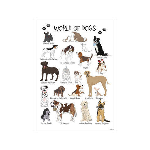 World of Dogs — Art print by Mouse & Pen from Poster & Frame