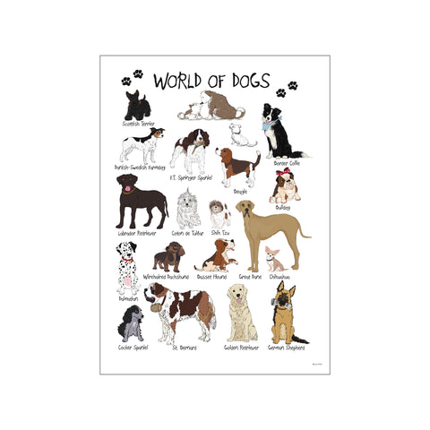 World of Dogs — Art print by Mouse & Pen from Poster & Frame