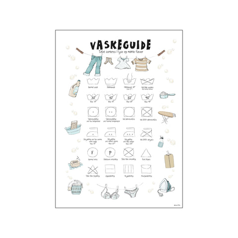 Vaskeguide — Art print by Mouse & Pen from Poster & Frame