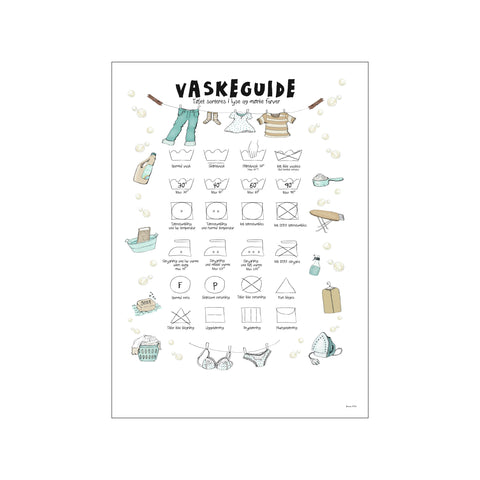 Vaskeguide — Art print by Mouse & Pen from Poster & Frame