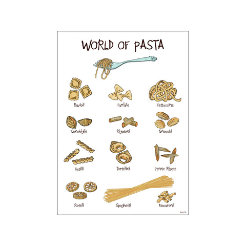 World of pasta — Art print by Mouse & Pen from Poster & Frame