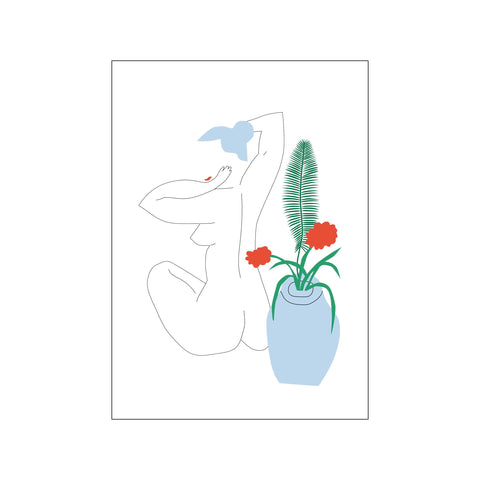 Nude with a vase — Art print by Wonderful Warehouse from Poster & Frame