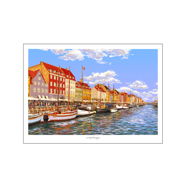 Copenhagen - Nyhavn — Art print by Leilani from Poster & Frame