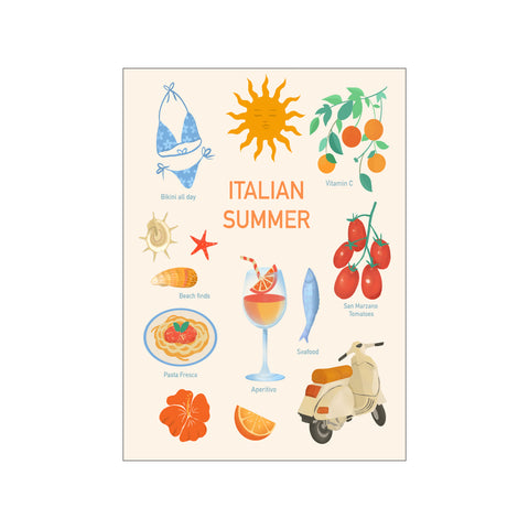 Italian Summer — Art print by Petra Lizde from Poster & Frame