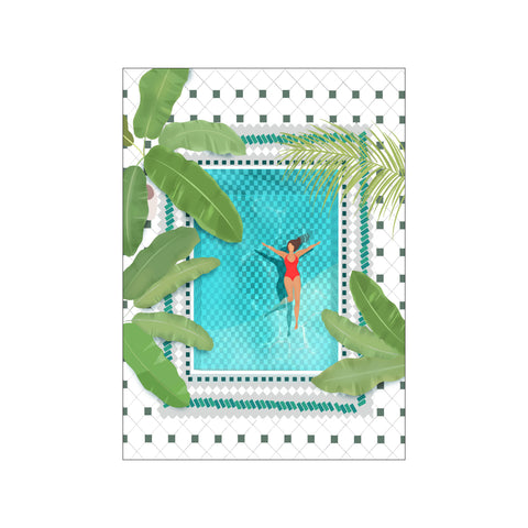 Riad Pool — Art print by Petra Lizde from Poster & Frame