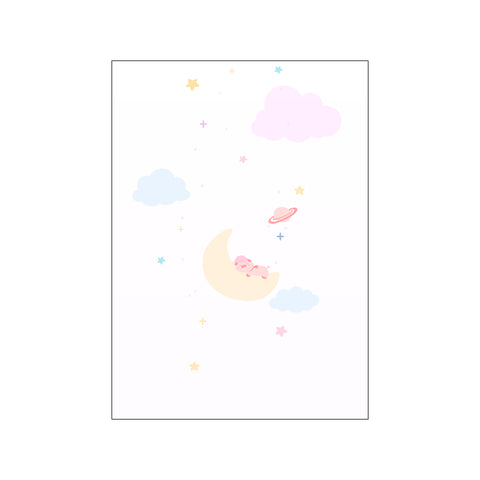 Pig on the Moon — Art print by Xuan Thai from Poster & Frame