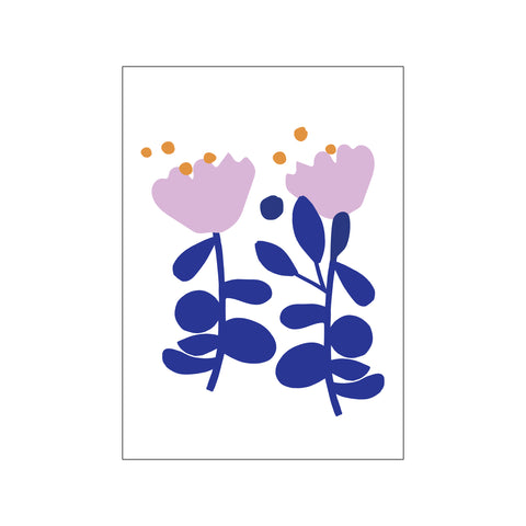 pink & blue flowers — Art print by Wonderful Warehouse from Poster & Frame