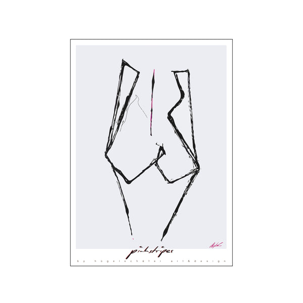 Pink Stripes — Art print by Hugelschafer art&design from Poster & Frame