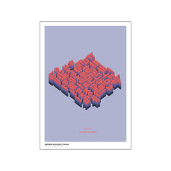 Alphabet extrusion - Korean — Art print by posterHaus from Poster & Frame
