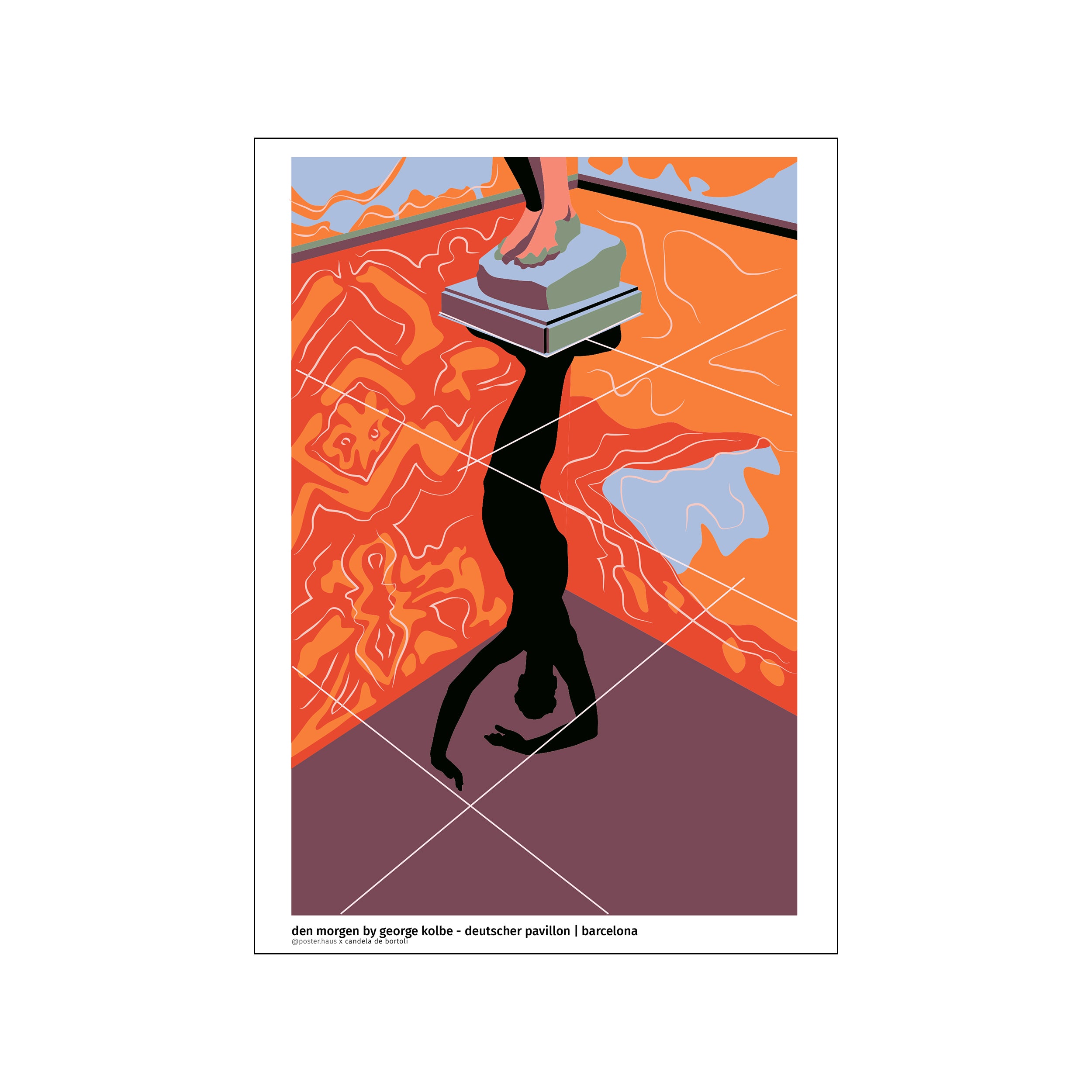 Den morgen by George Kolbe - Red – Poster & Frame Art Group