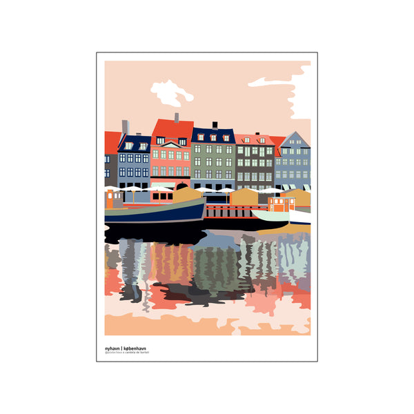 Nyhavn - Aften — Art print by posterHaus from Poster & Frame