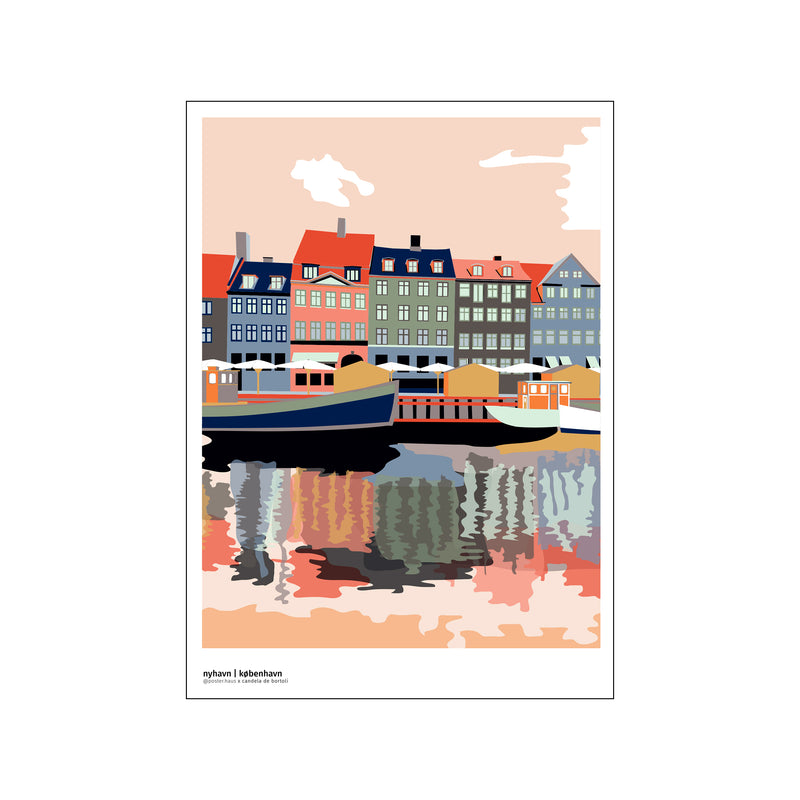 Nyhavn - Aften — Art print by posterHaus from Poster & Frame