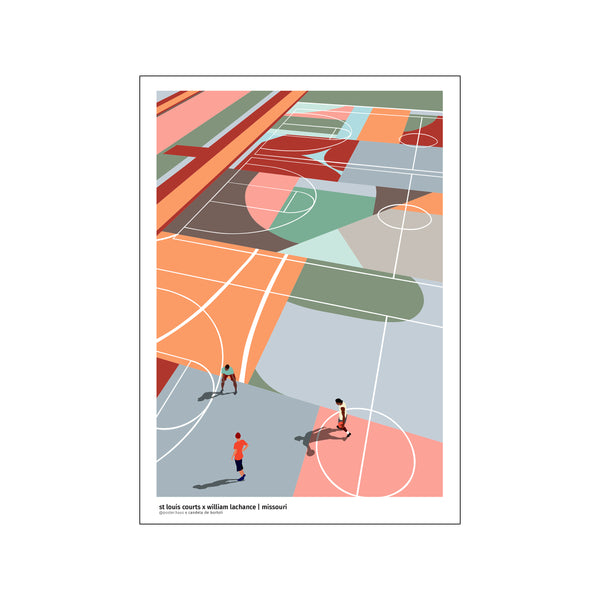 St Louis by William Lachance - Beige — Art print by posterHaus from Poster & Frame