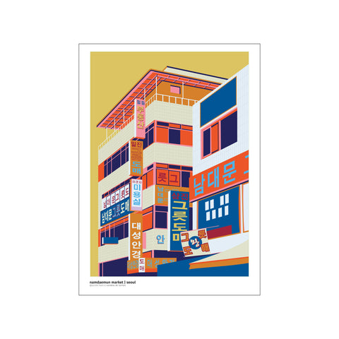 Namdaemun Market - Seoul - morning — Art print by posterHaus from Poster & Frame